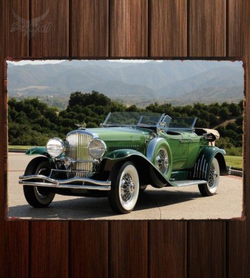 Металлическая табличка Duesenberg J Dual Cowl Phaeton by LeBaron